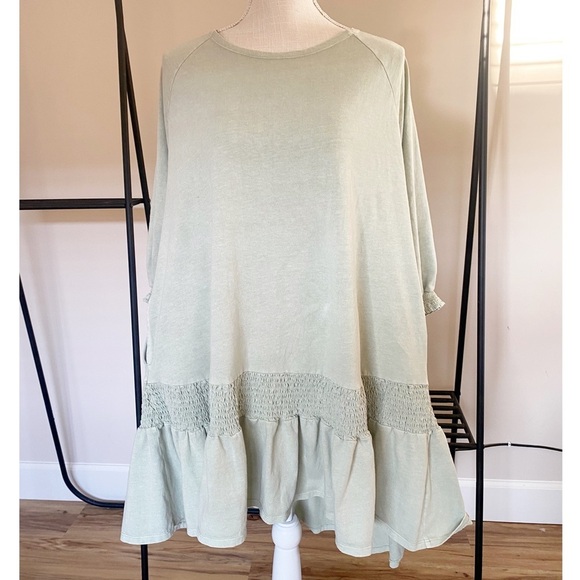 Free People Beach Mint Green Mini Dress Size Small - Picture 1 of 9